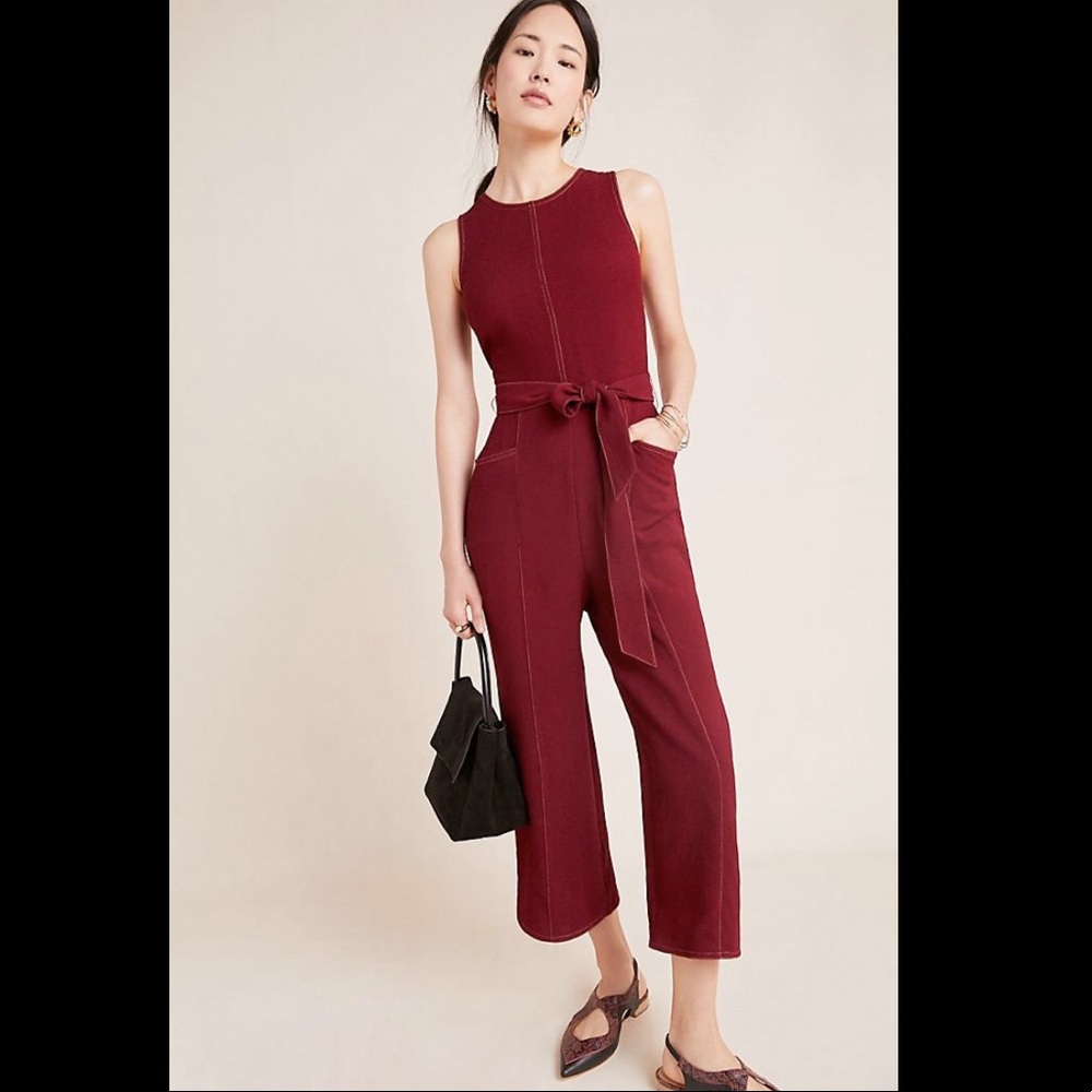 Greylin Anthropologie Colleen Stitched Jumpsuit